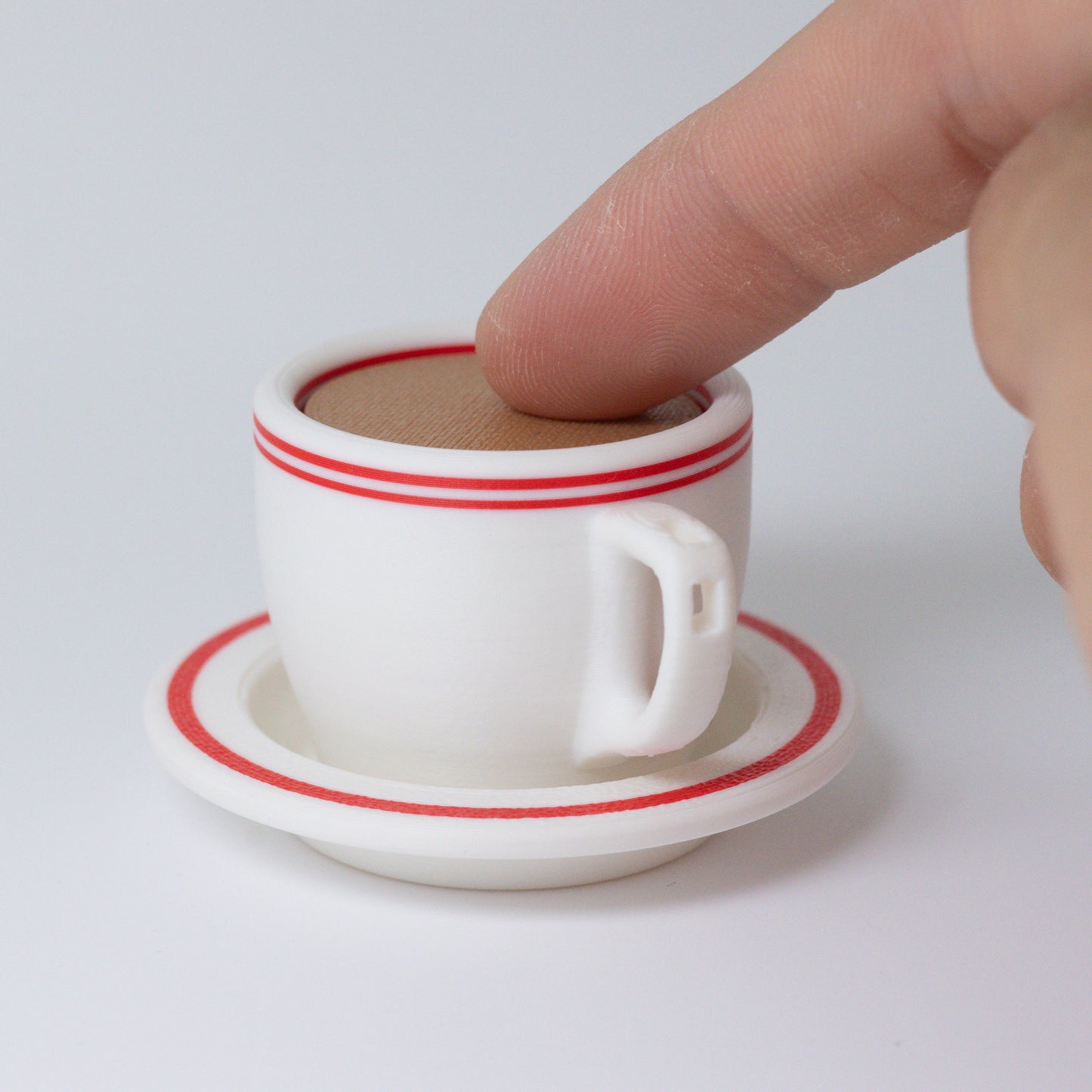 Hot Milk Tea Clicker Keychain