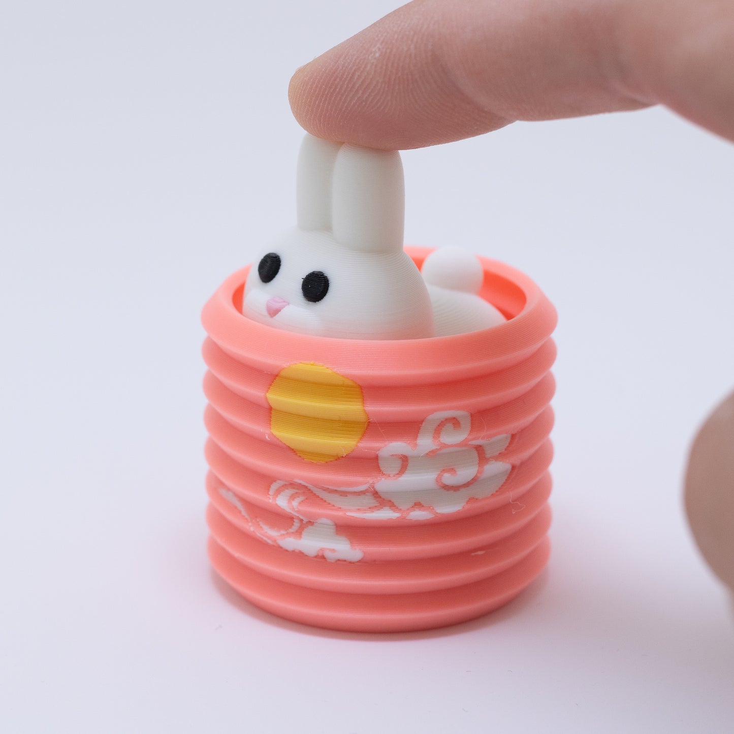 Bunny Lantern Clicker Keychain