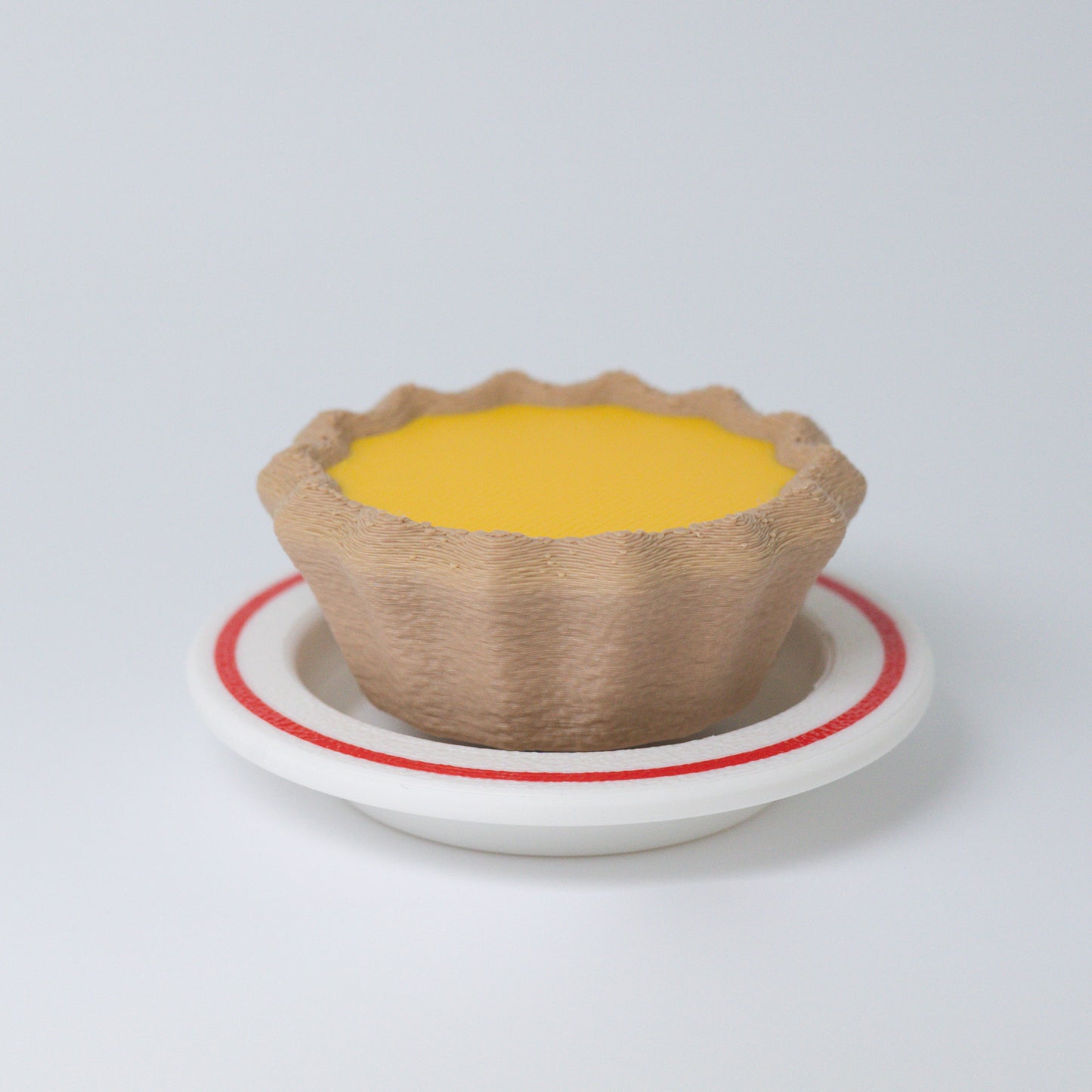 Egg Tart Clicker Keychain