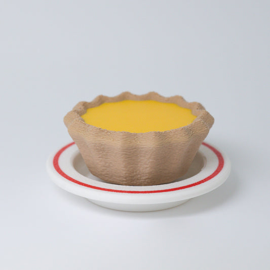 Egg Tart Clicker Keychain