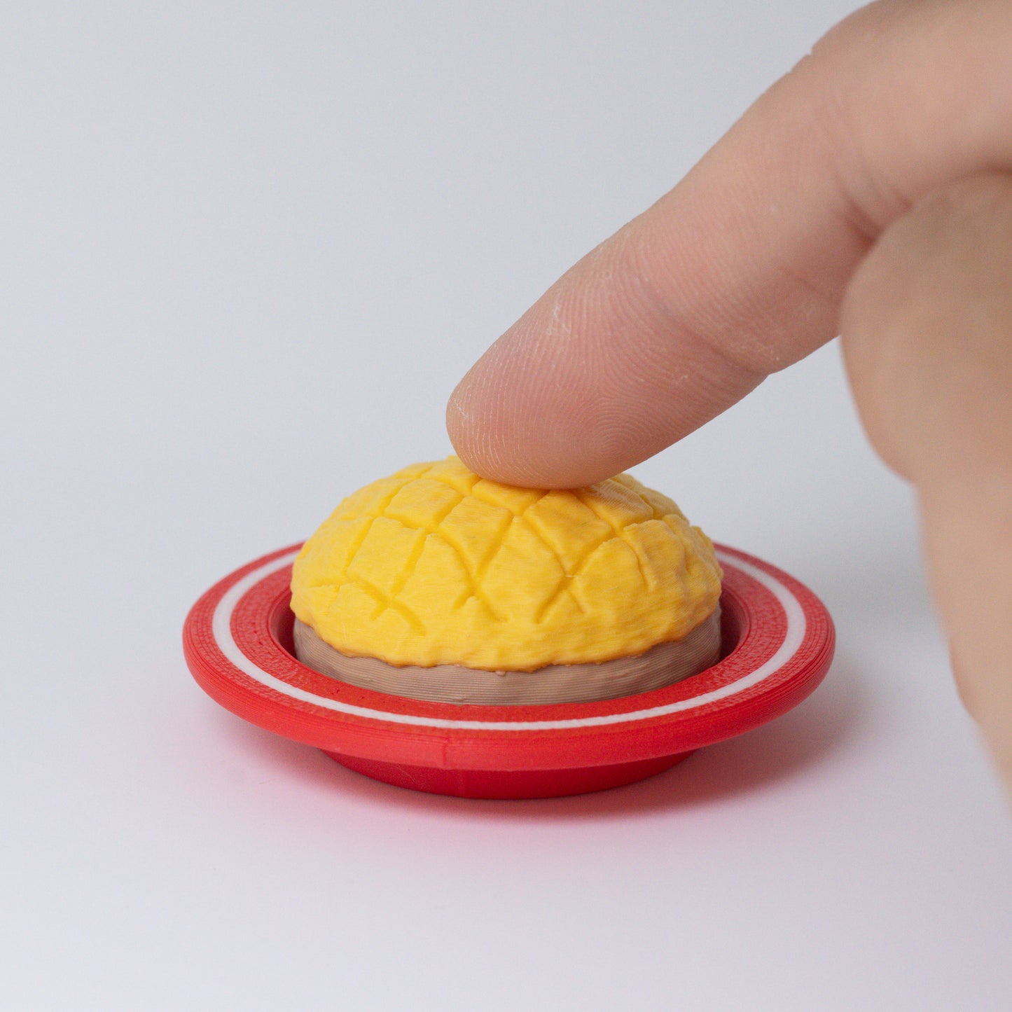 Pineapple Bun Clicker Keychain