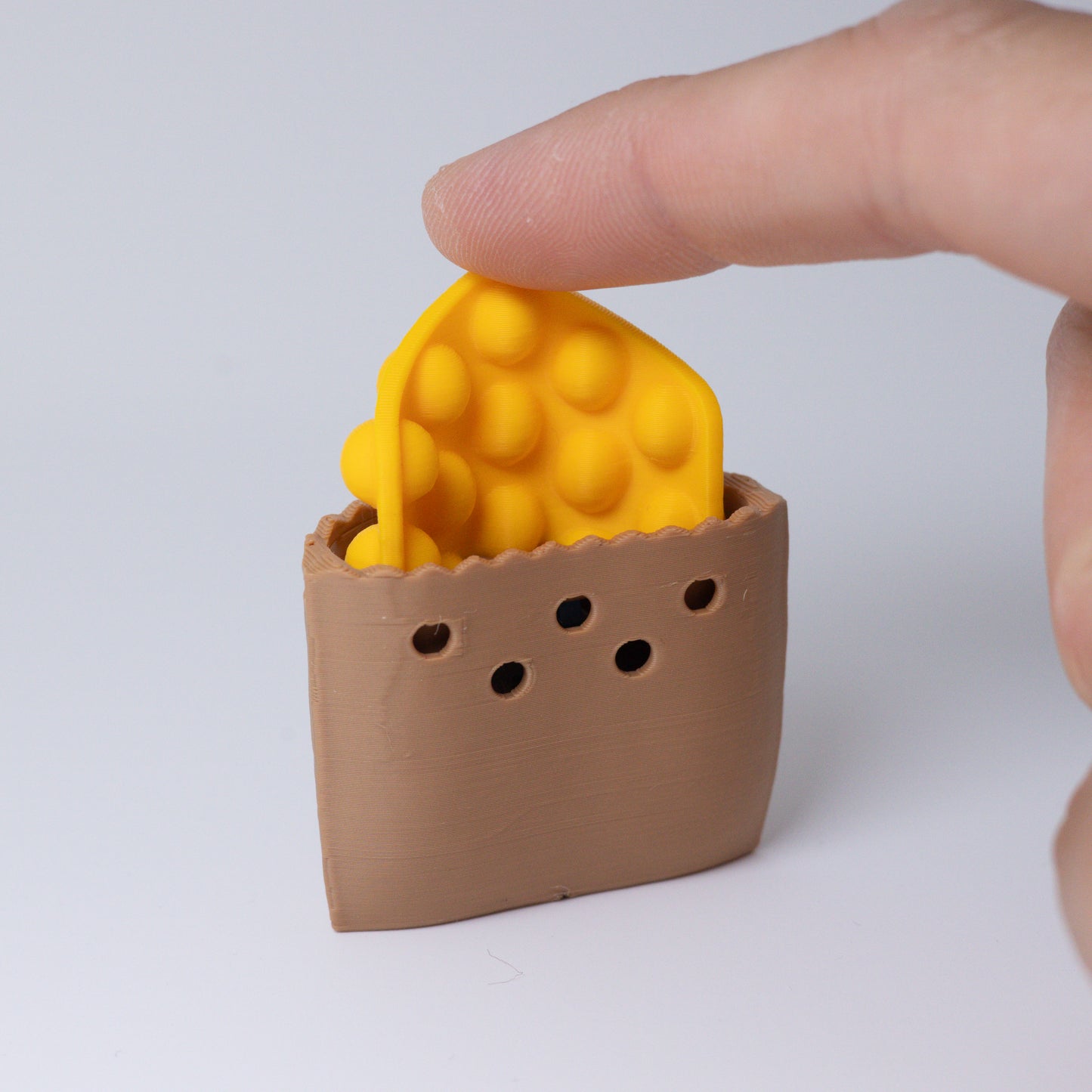 Bubble Waffle Clicker Keychain