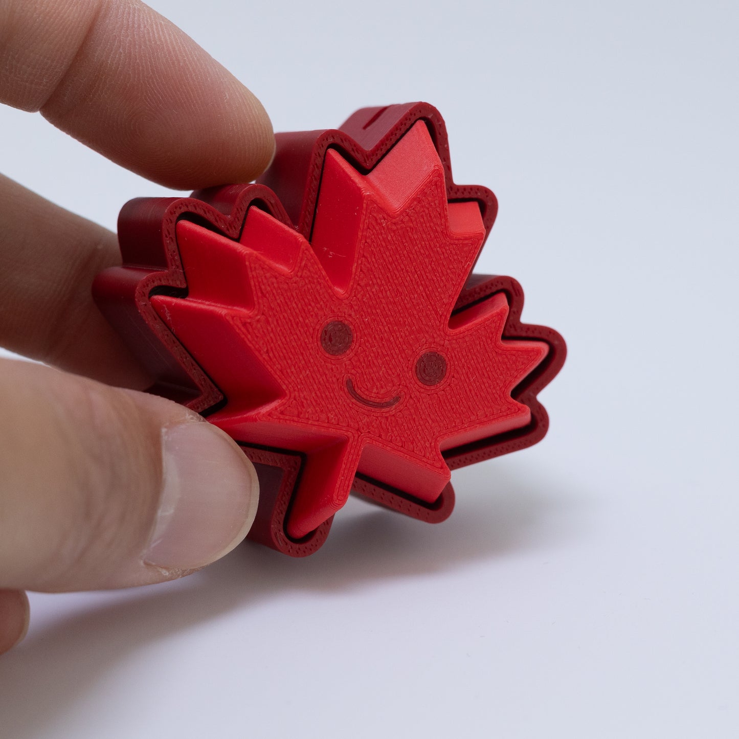 Maple Leaf Clicker Keychain