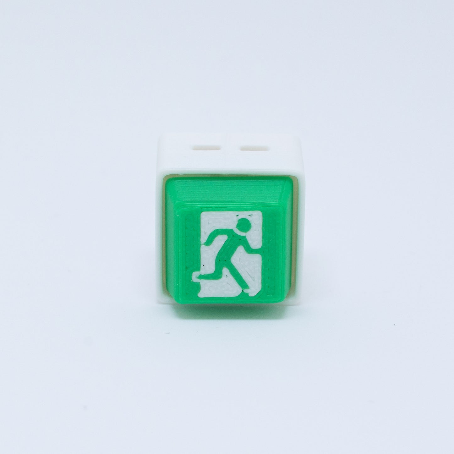 Exit Sign Clicker Keychain