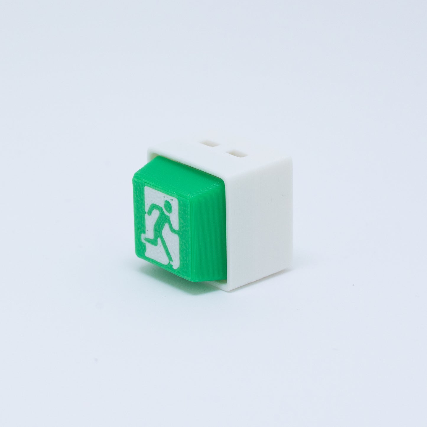 Exit Sign Clicker Keychain