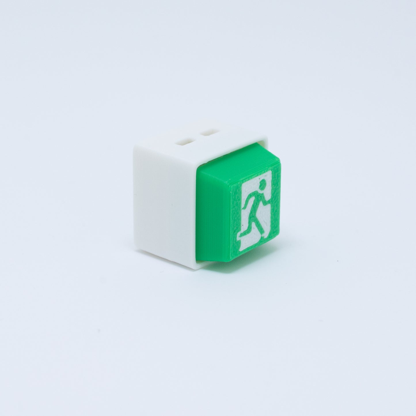 Exit Sign Clicker Keychain