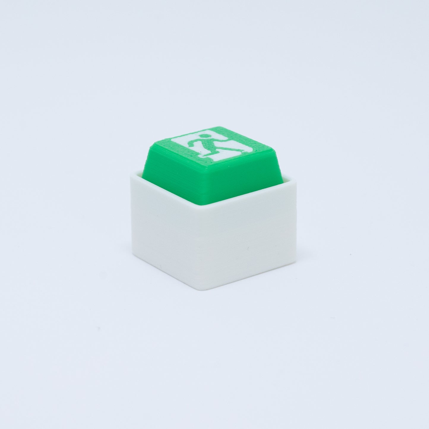 Exit Sign Clicker Keychain