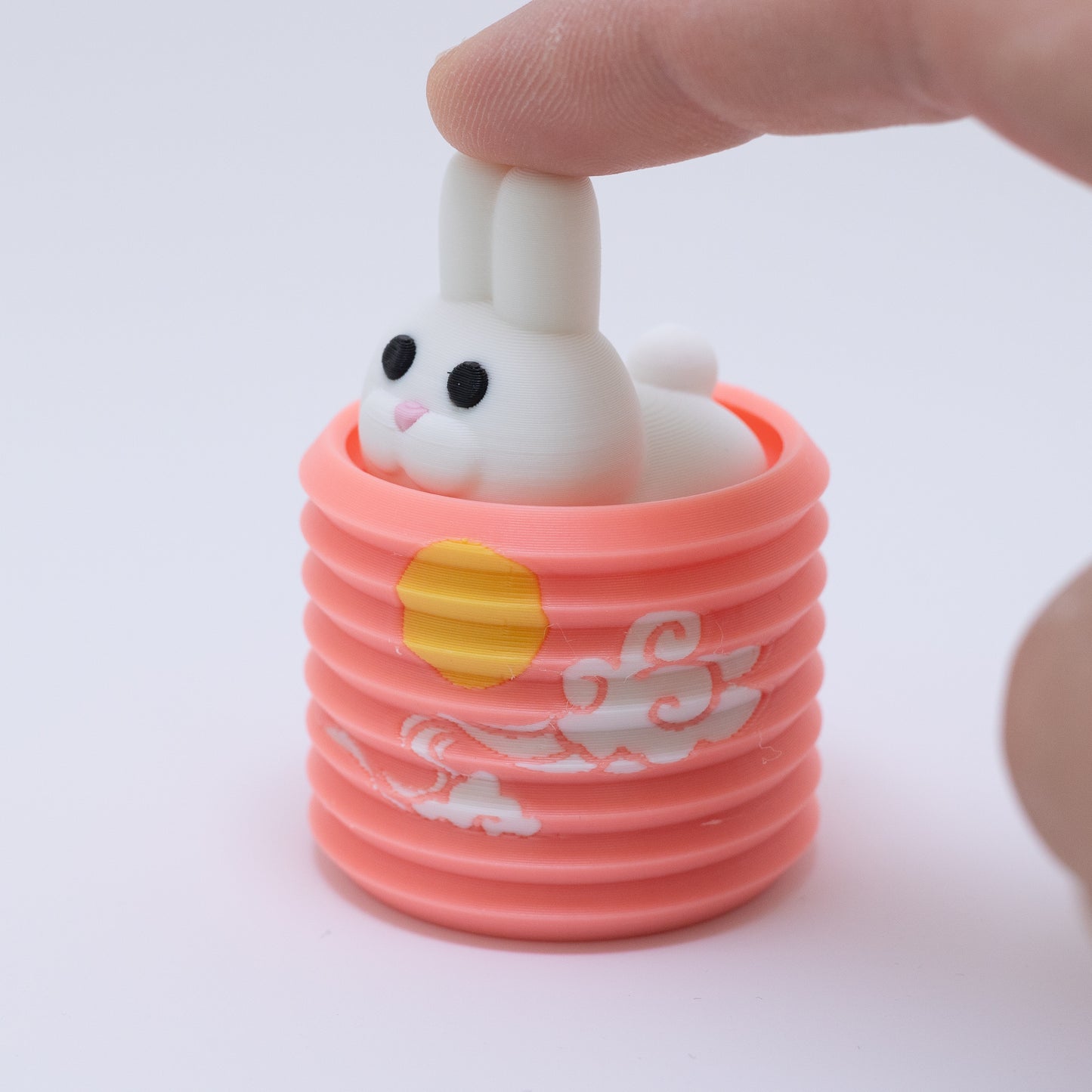 Bunny Lantern Clicker Keychain