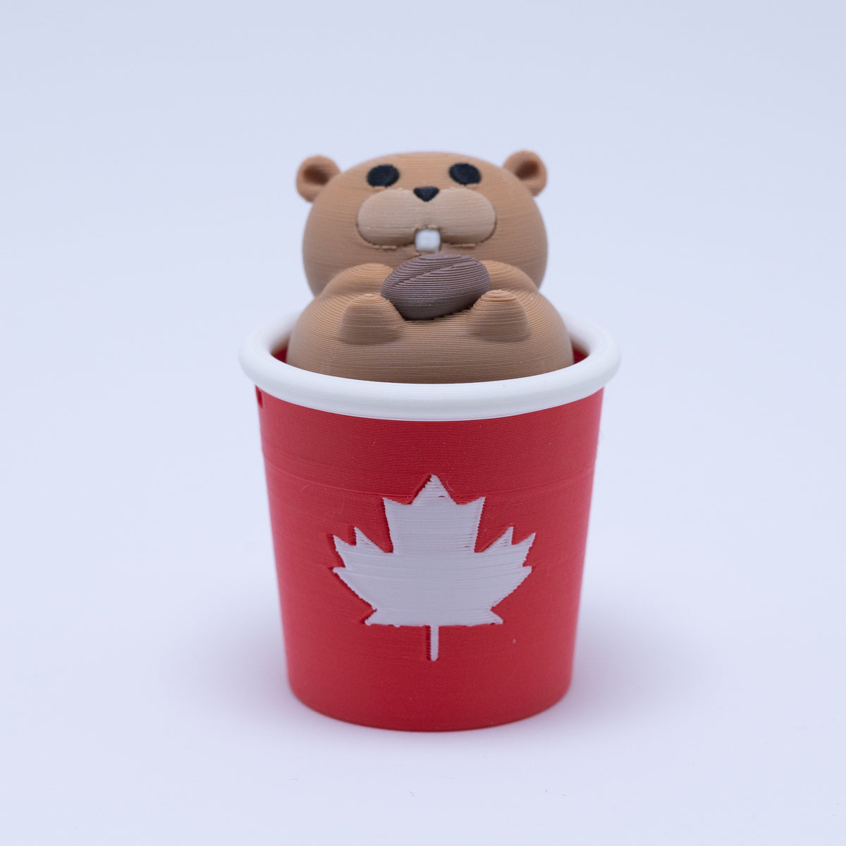 Coffee Beaver Clicker Keychain