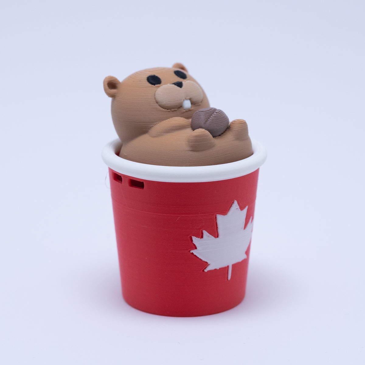 Coffee Beaver Clicker Keychain