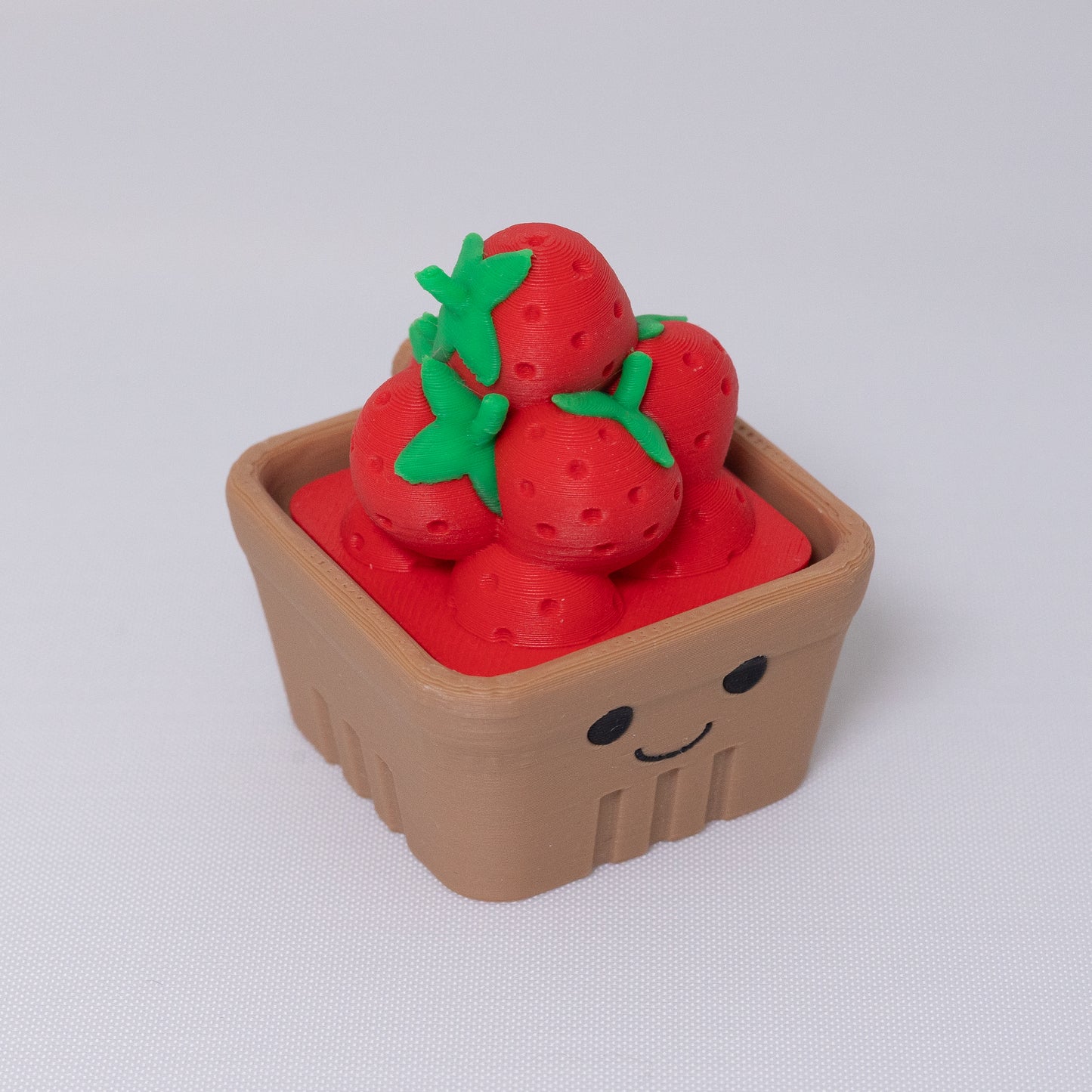 Strawberry Basket Clicker Keychain