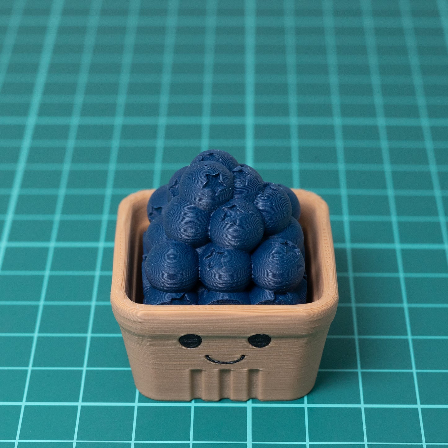 Blueberry Basket Clicker Keychain