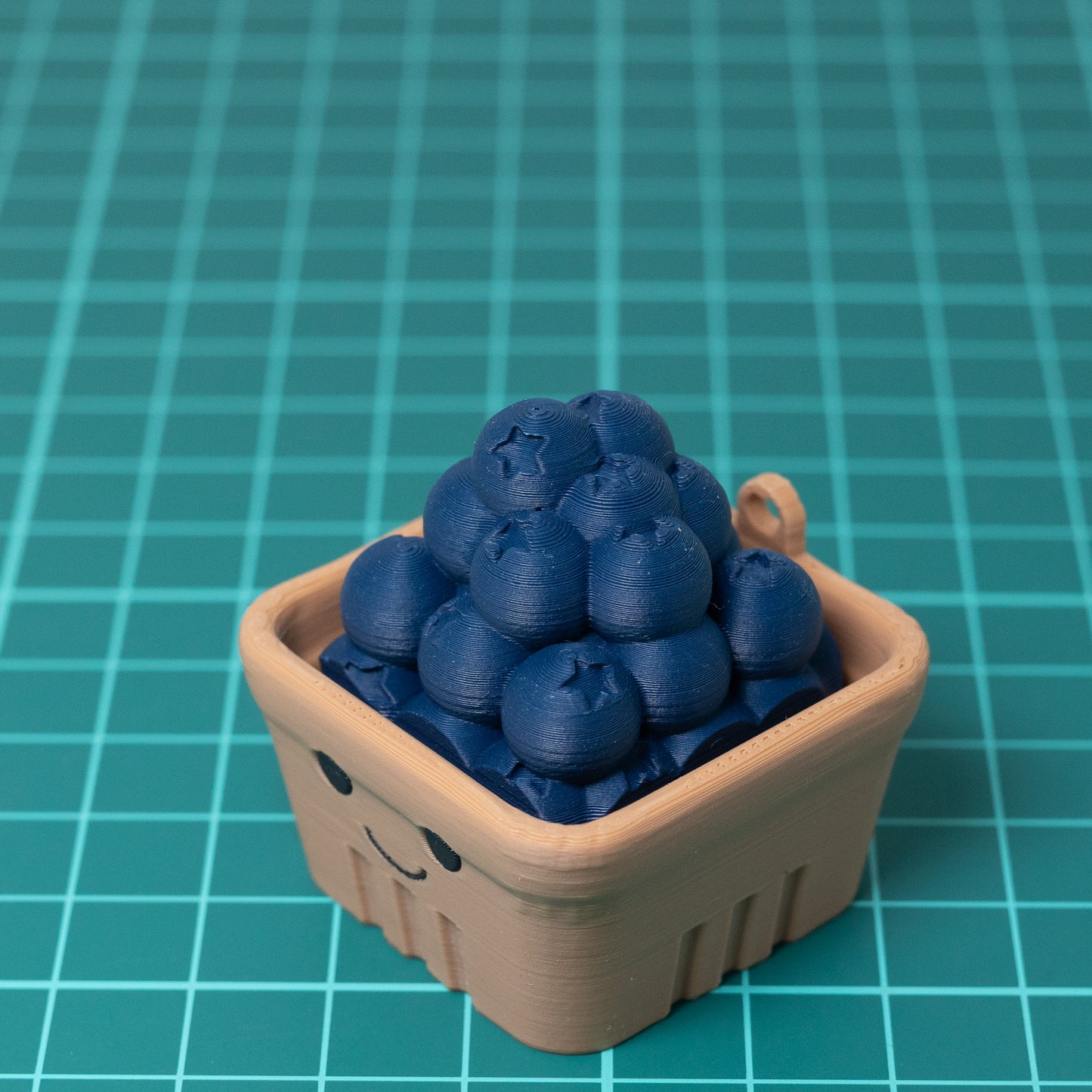 Blueberry Basket Clicker Keychain