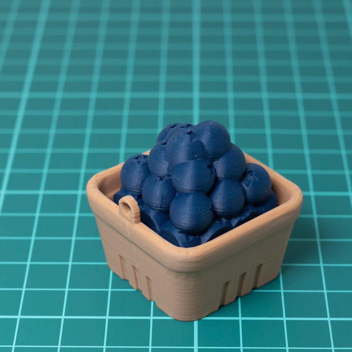 Blueberry Basket Clicker Keychain
