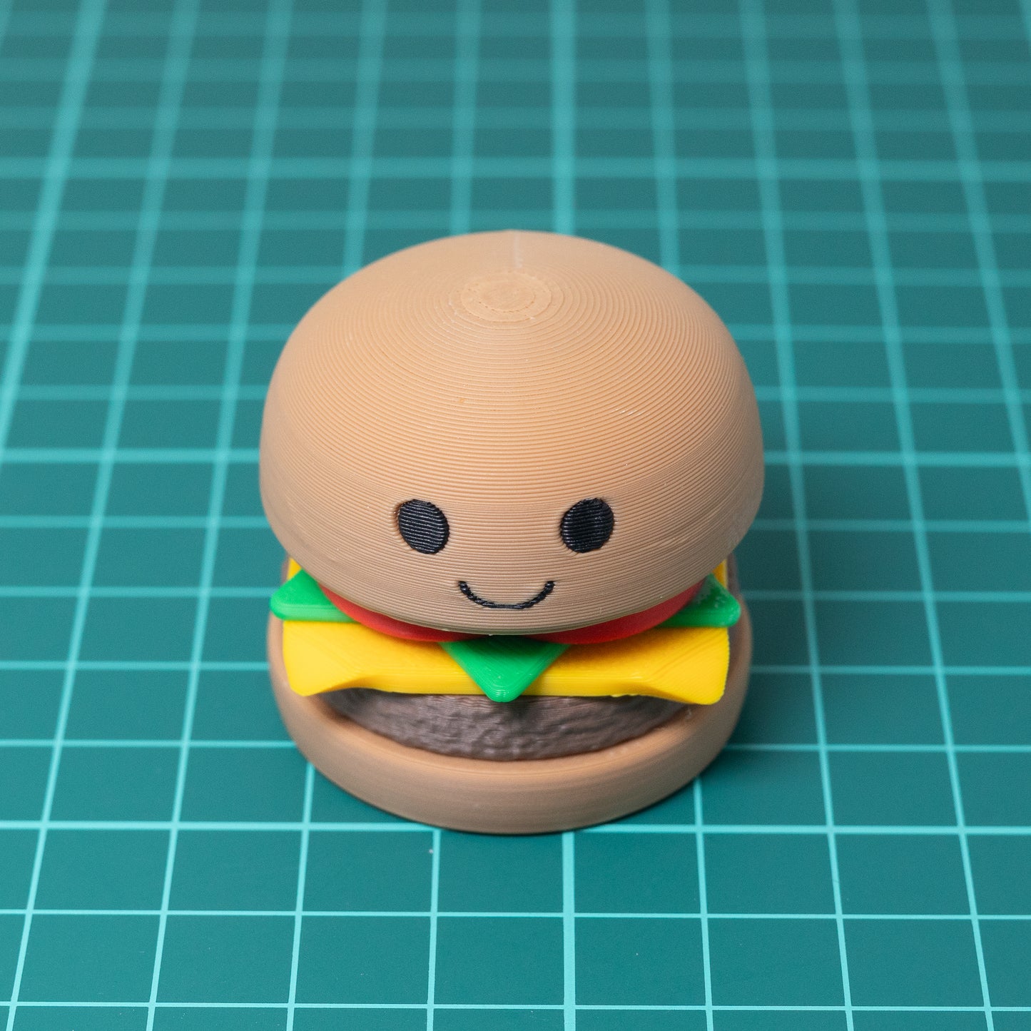 Burger Clicker Keychain