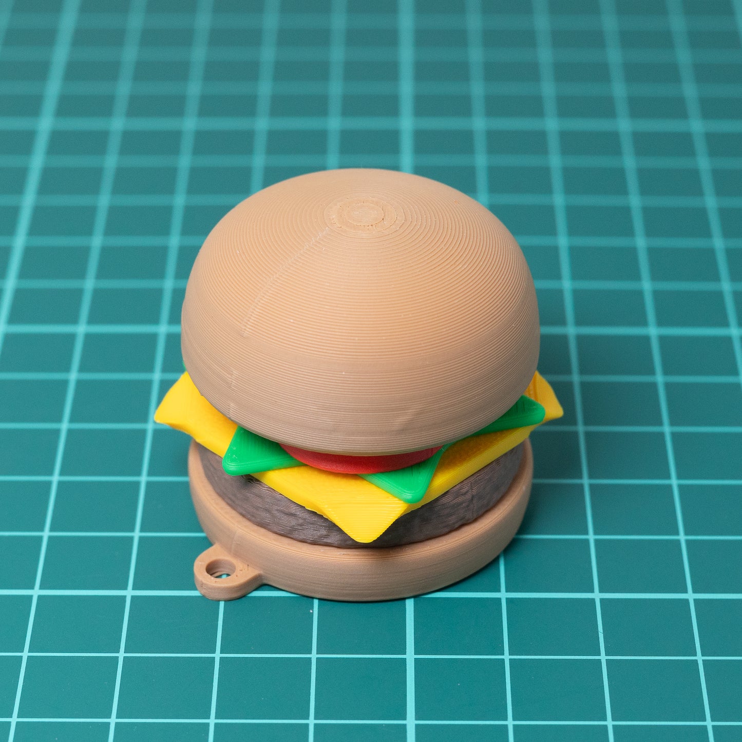 Burger Clicker Keychain