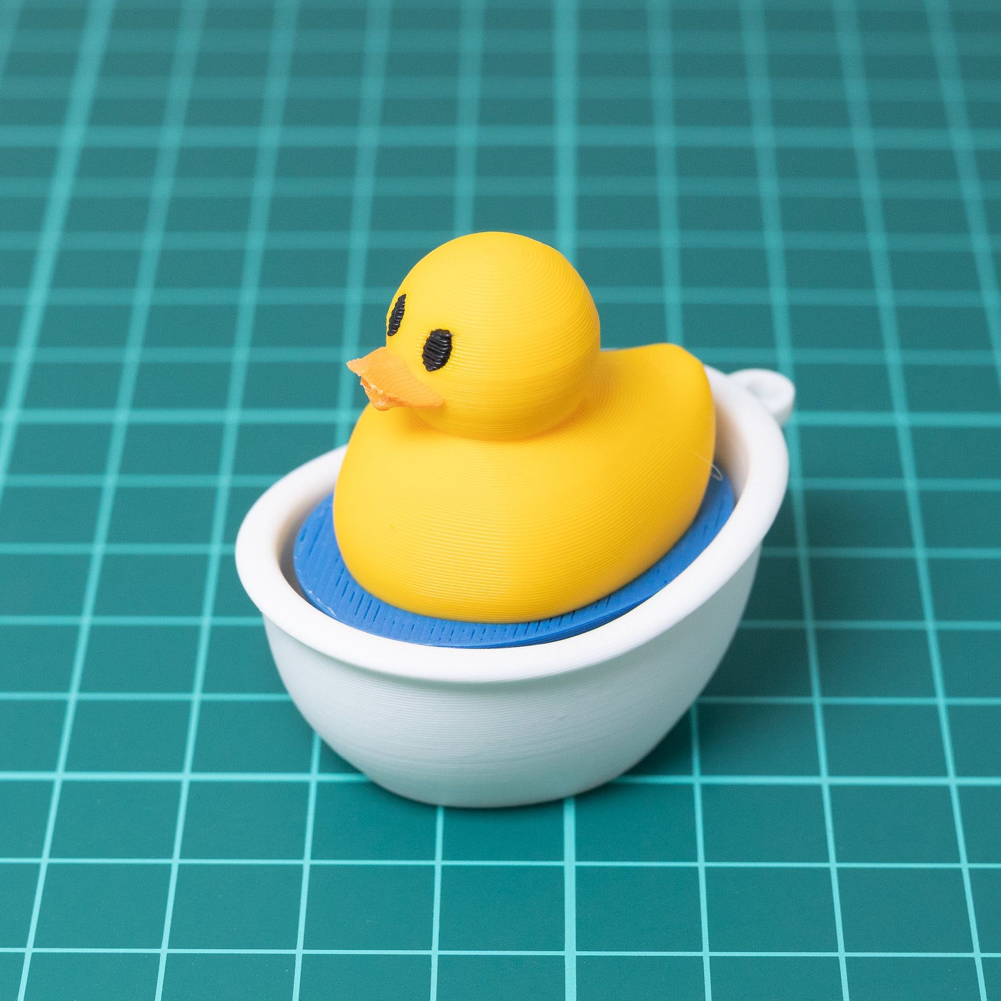 Bath Duck Clicker Keychain