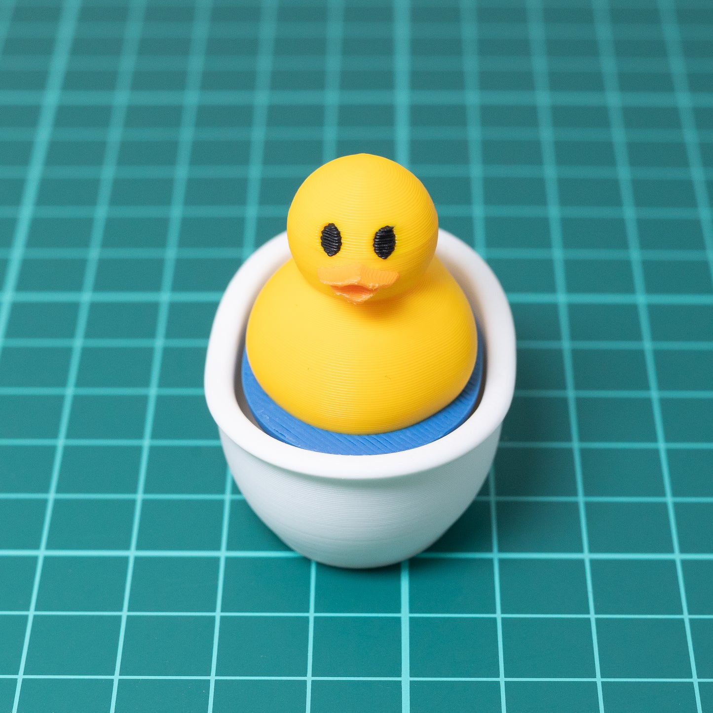 Bath Duck Clicker Keychain