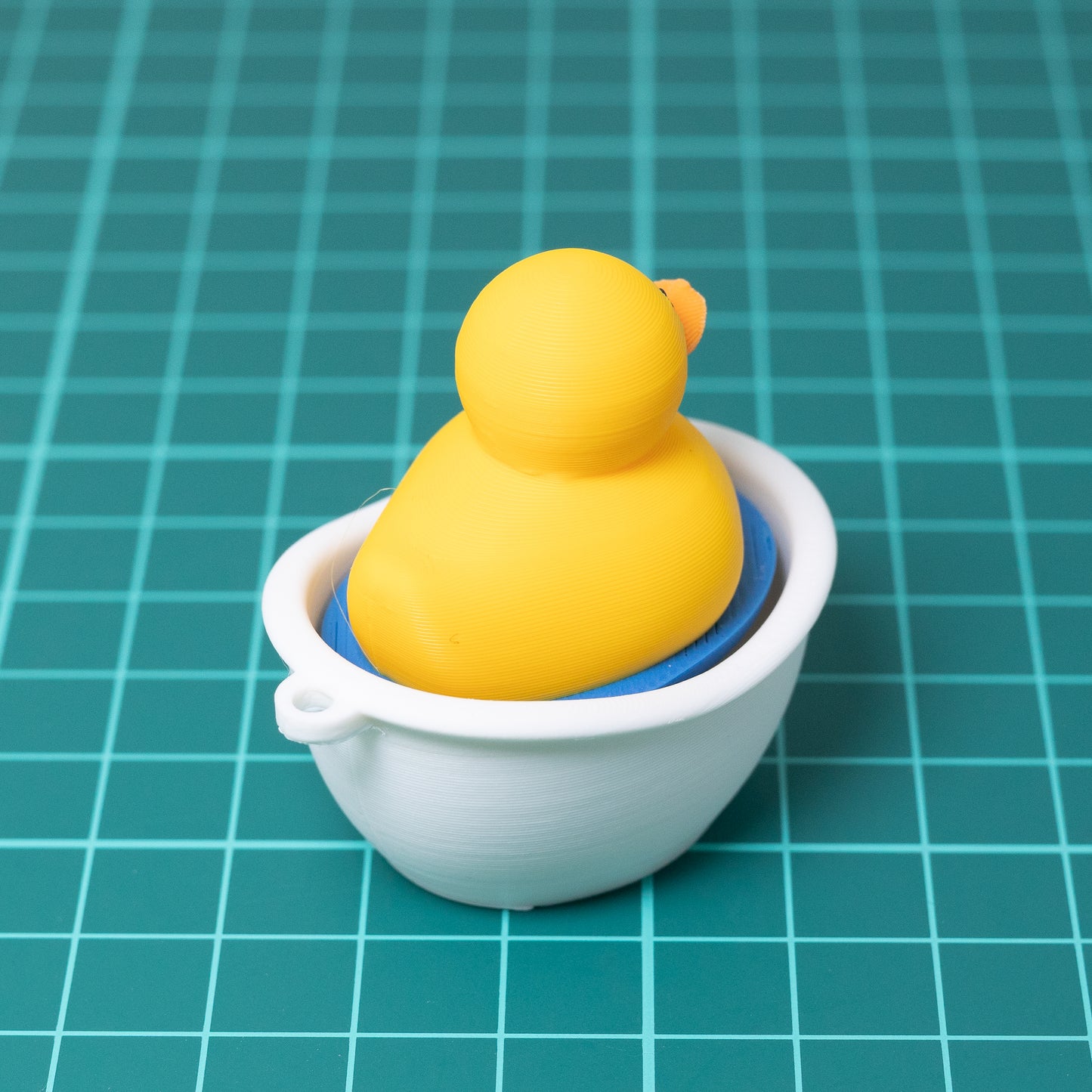 Bath Duck Clicker Keychain